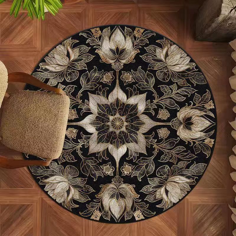 Florales Design runder Teppich Brehn