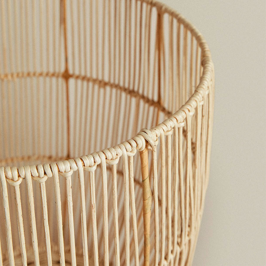 Handgefertigter Aufbewahrungskorb aus Rattan Brehn