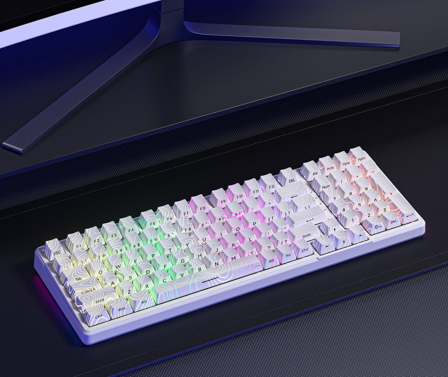 RGB Hintergrundbeleuchtete Mechanische Gaming-Tastatur mit Anpassbarer Tastenprogrammierung Brehn