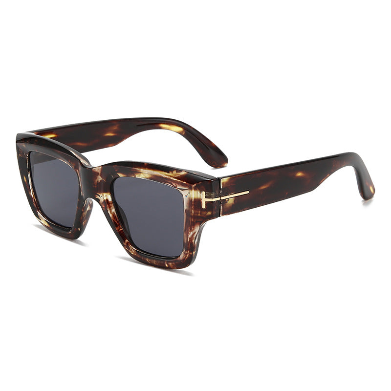 Damen modische quadratische Sonnenbrille mit UV-Schutz und elegantem Design Brehn