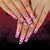 Künstliche Nagelkunst mit festlichem Design und Glitzervariationen Brehn