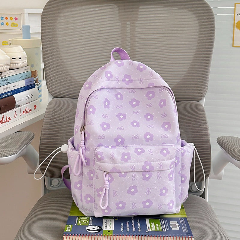 Niedlicher Charakterdesign Blumen-Schulrucksack