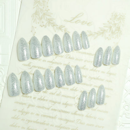 Sparkling Glamour Stiletto Press-On Nails Brehn
