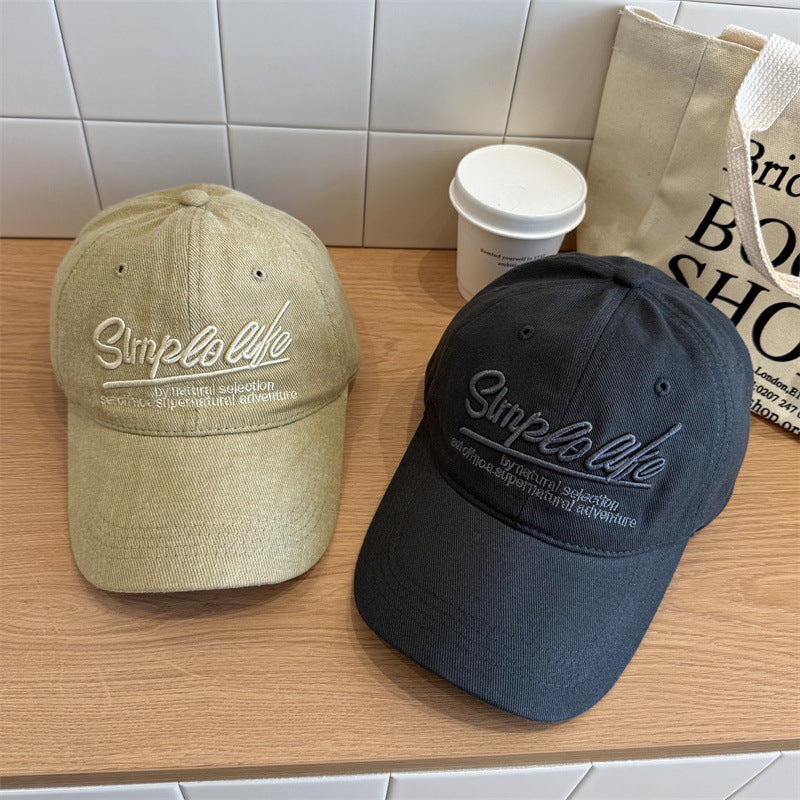 Damen Casual Weiches Stoff Verstellbare Baseballmütze Brehn