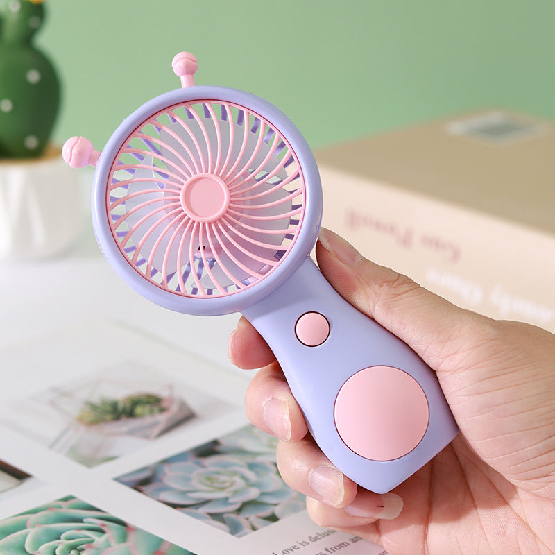 Unisex Mini Schneckenförmiger USB wiederaufladbarer Schreibtischventilator Brehn