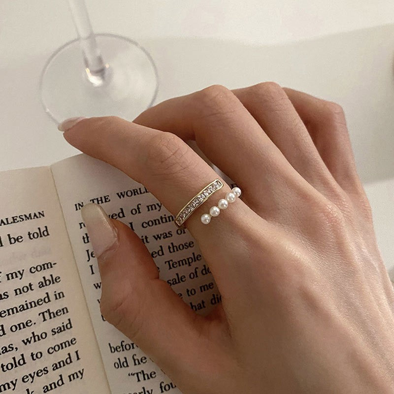 Chic Floral Verstellbares Ring Set Brehn