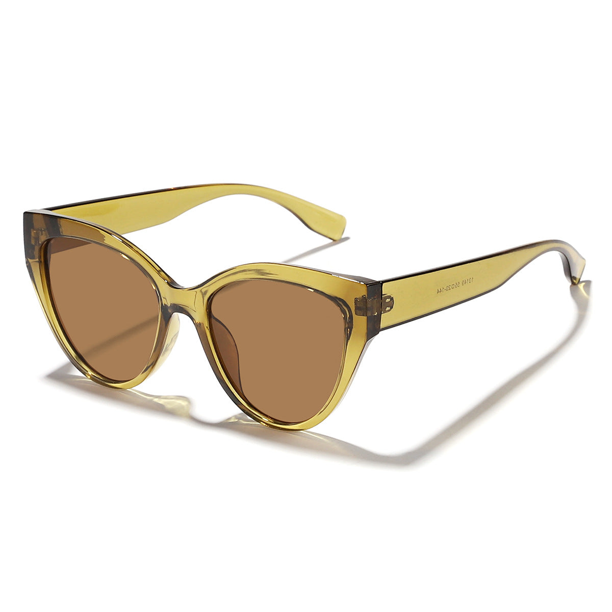 Damen trendige Katzenaugen Sonnenbrille mit hochwertigem Rahmen Brehn