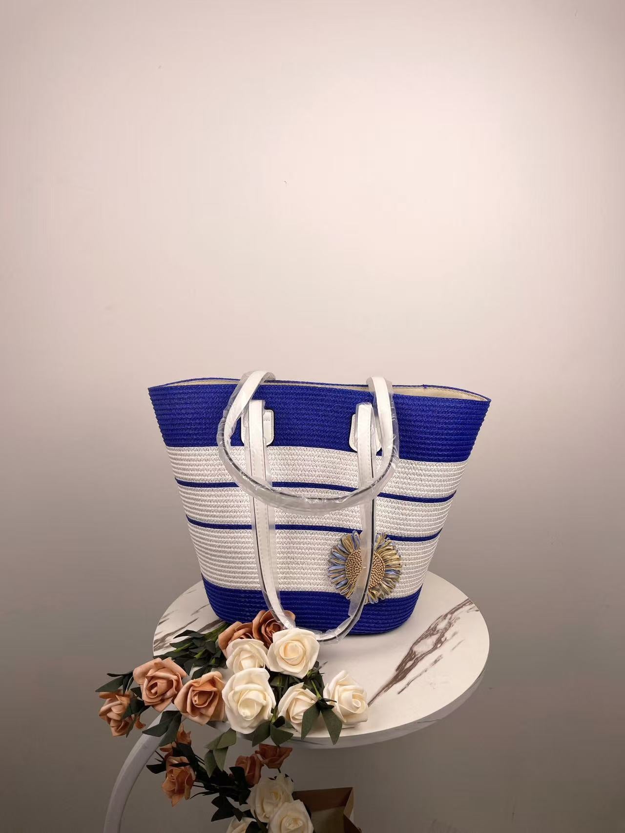 Elegante Strandtasche mit Zugehörigem Sonnenhut Brehn