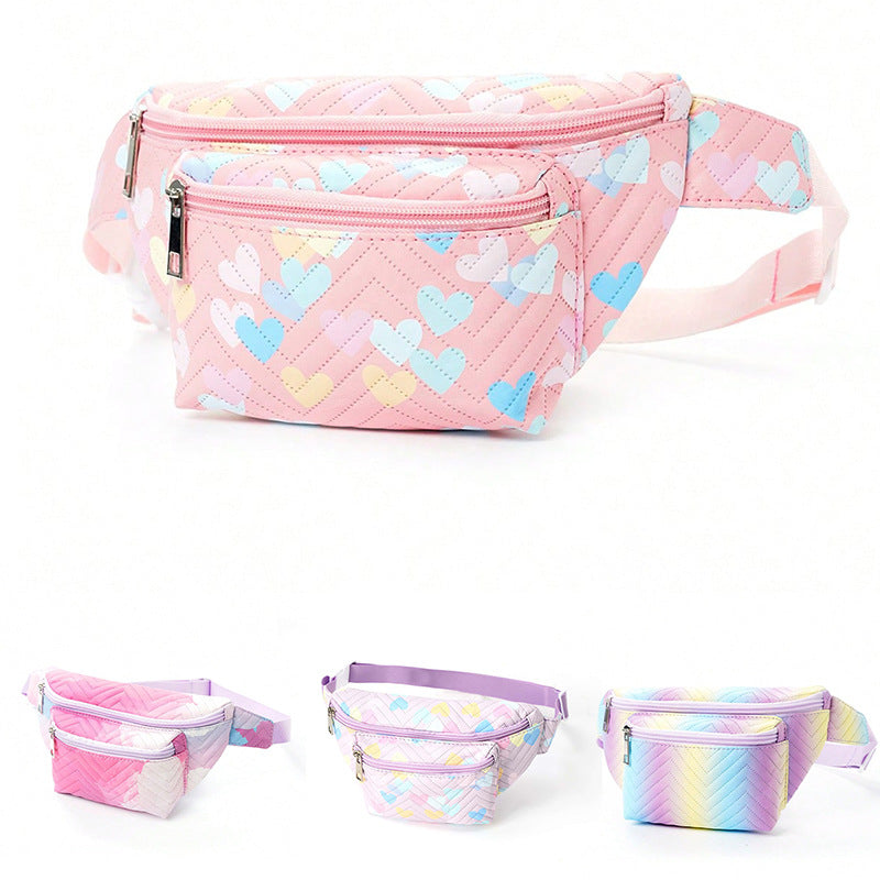 Bauchtasche mit Herzförmigem Design und Mehreren Fächern Brehn