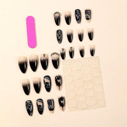 Gothic-Themen 3D Nagelkunstverlängerungen Brehn