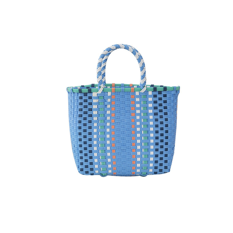Handtasche Aus Langlebigem Kunststoffgewebe mit Geflochtenem Design Brehn