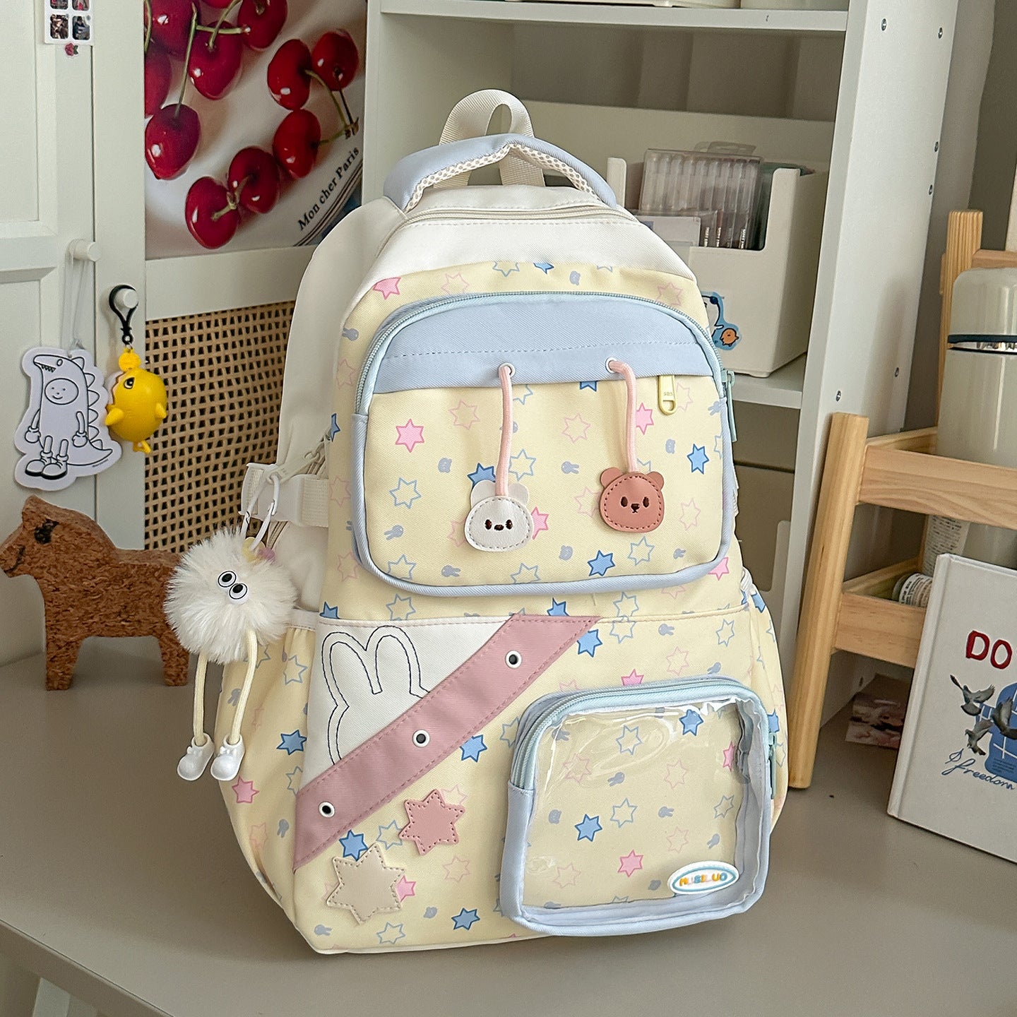 Kinder Spaß Charakter Design Multi-Taschen Schulranzen