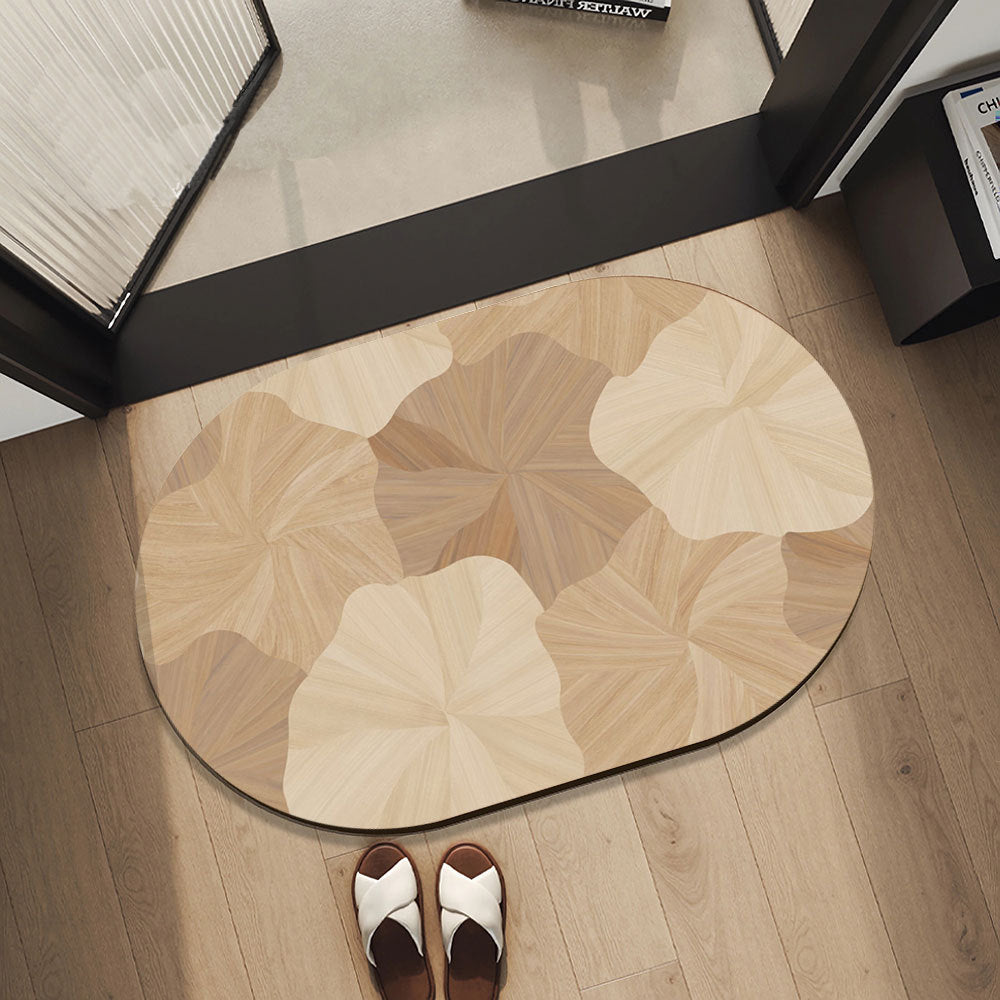 Stylische Holzd decorative Bereichsmatte