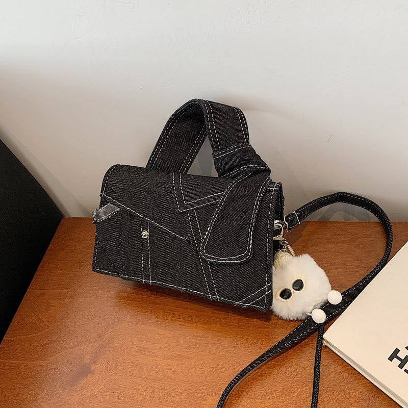 Einzigartige Denim Schultertasche