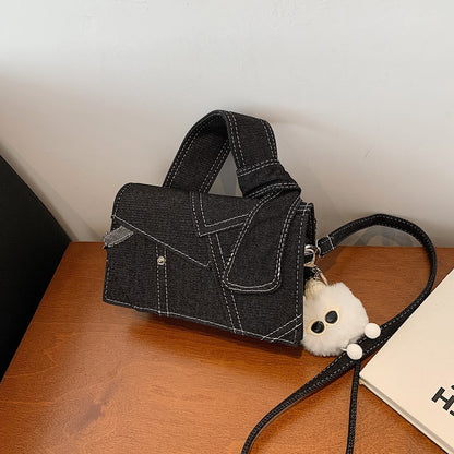 Einzigartige Denim Schultertasche
