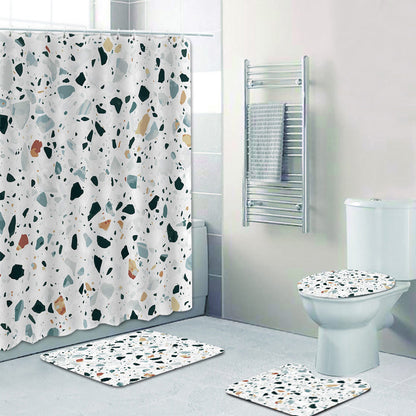 Stylische Terrazzo-Print-Duschvorhang Brehn