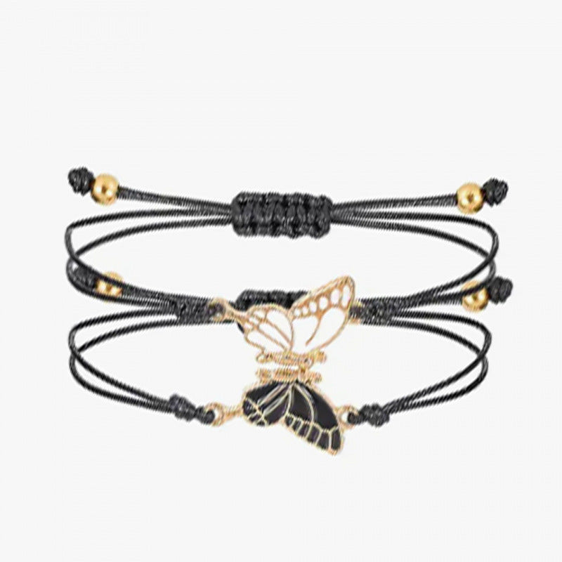 Butterfly Charm Halskette und Armband Set Brehn
