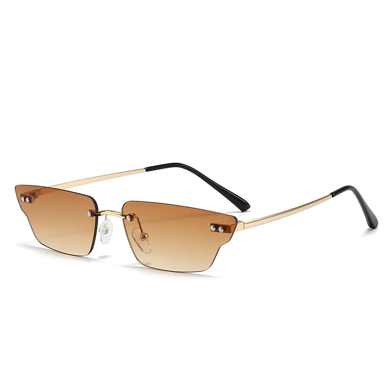 Damen futuristische geometrische Sonnenbrille Brehn