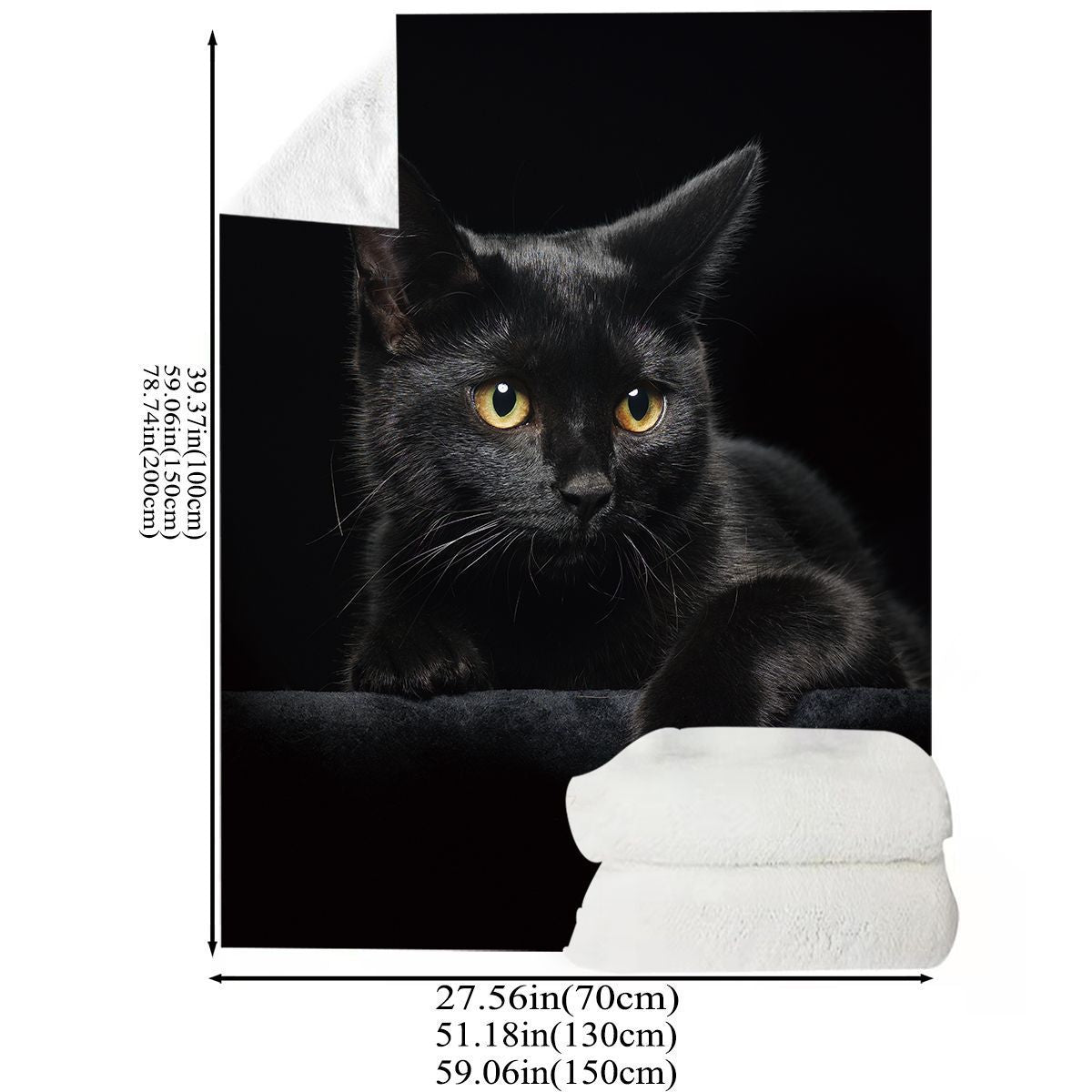 Katze-Themen Plüschdecke