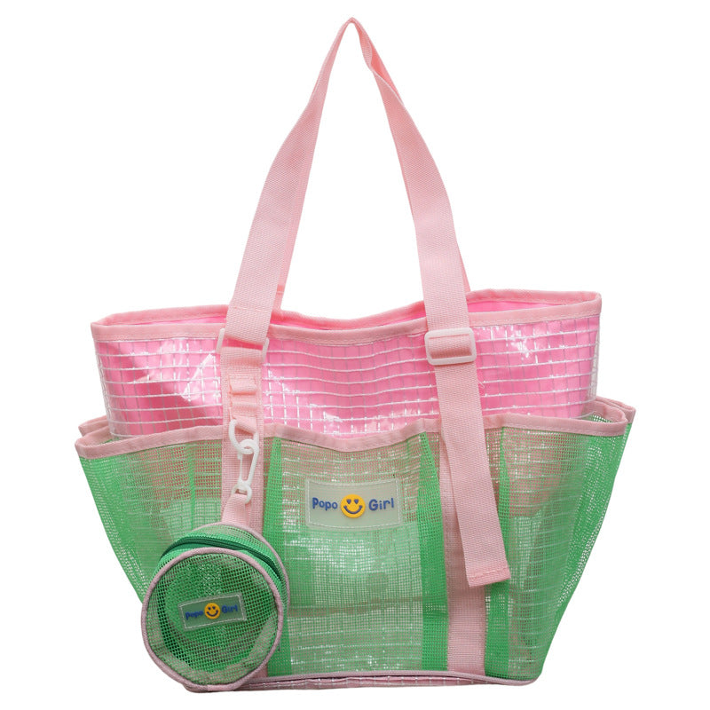 Netz Strandtasche mit abnehmbarem Beutel