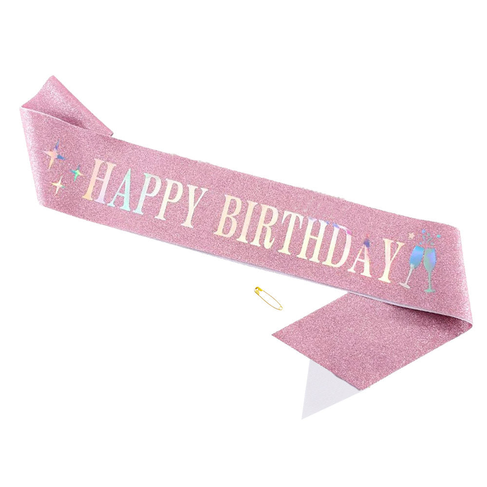 Damen Funkenkrone mit „Happy Birthday“ Schriftzug Brehn