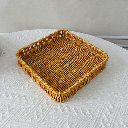 Elegante handgewebte Servierplatte Brehn