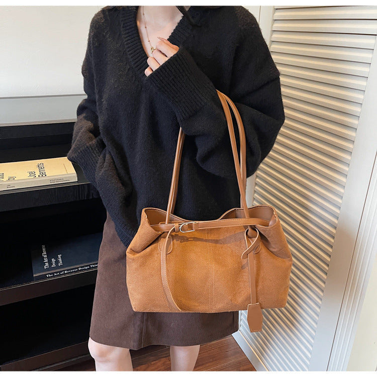 Luxe Wildleder Tote Bag Brehn
