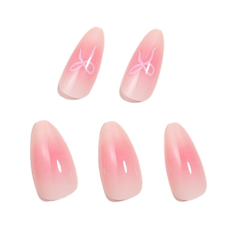 Künstlerisches Ombre Press-On Nagelset Brehn