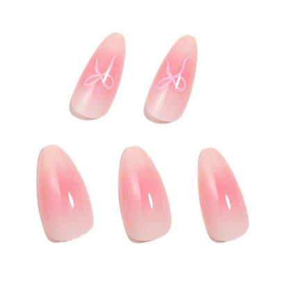 Künstlerisches Ombre Press-On Nagelset Brehn