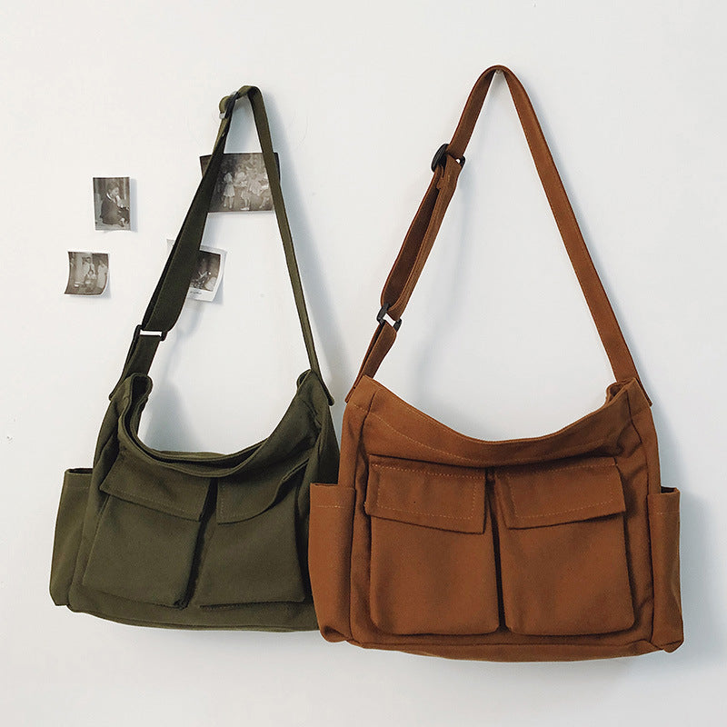 Multi-Taschen Freizeit Schultertasche Brehn