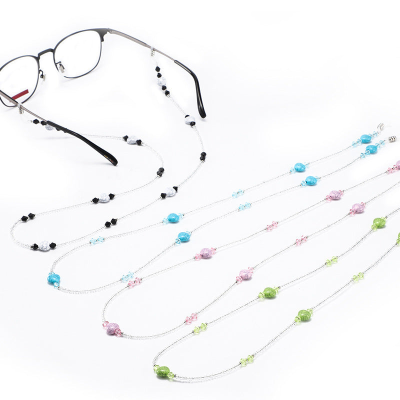 Elegante perlenbesetzte Brillenband Brehn