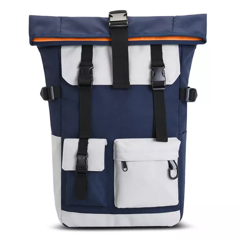 Moderner Rolltop-Rucksack mit Multifunktionalen Außentaschen Brehn