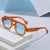 Damen modische Sonnenbrille im futuristischen Design mit strukturiertem Rahmen Brehn