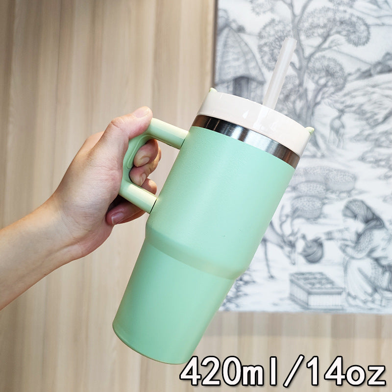 Damen Premium Getränkebecher mit ausklappbarem Strohhalm Brehn