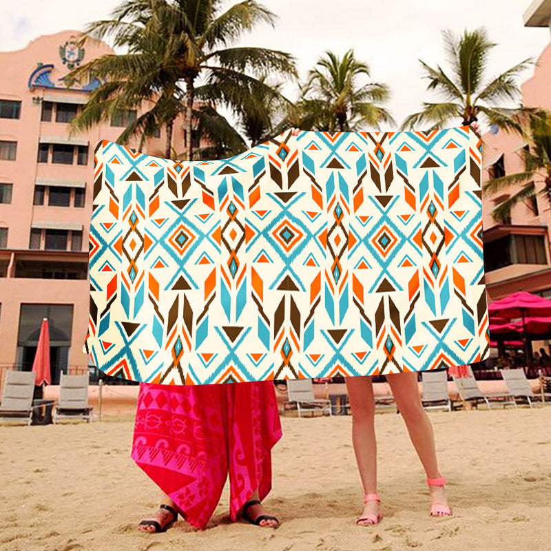 Stranddecke mit kreativem Kunstdesign Brehn