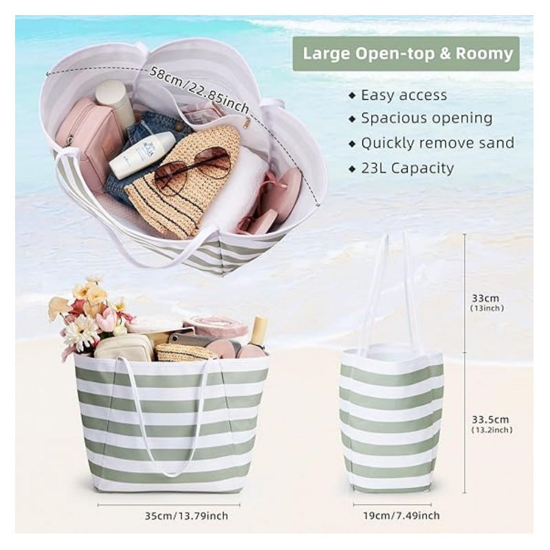 Strandtasche mit Großem Stauraum und Wasserabweisendem Material Brehn