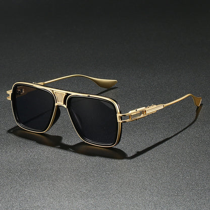 Damen Designer-Sonnenbrille mit luxuriösem Metallrahmen und trendigem Detail Brehn