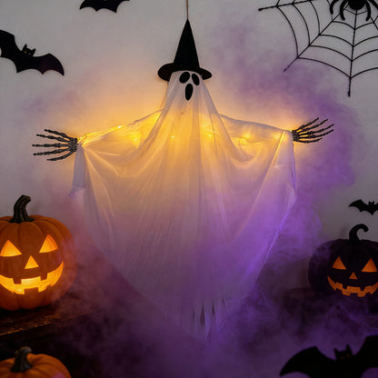 Dekorativer Halloween-Geist mit LED-Lichtern