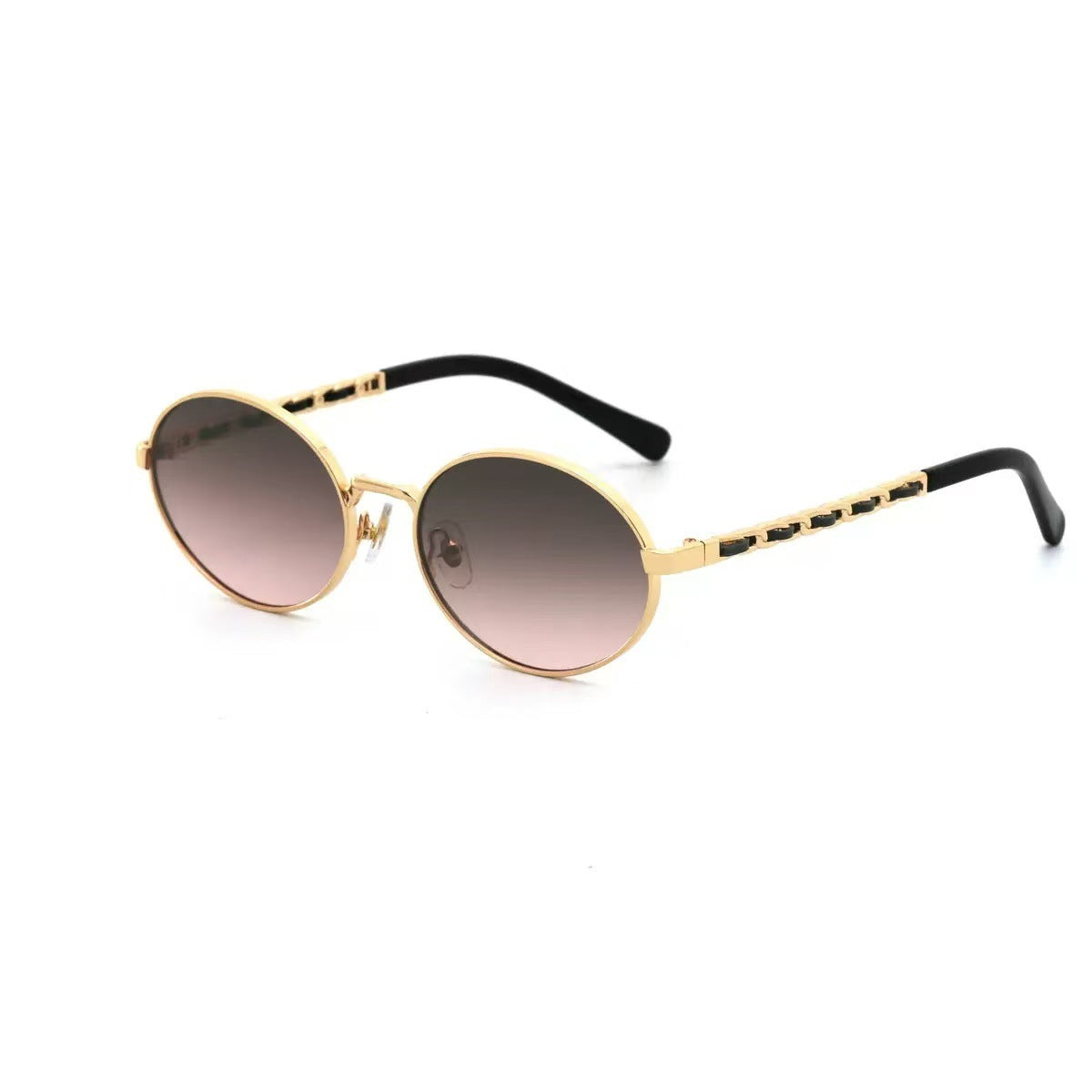 Damen elegante runde Sonnenbrille mit luxuriösem Rahmen und komfortablen Bügeln Brehn