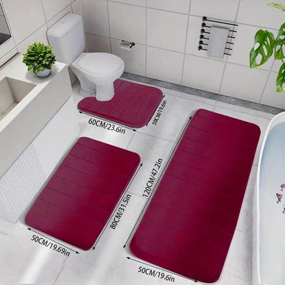 Rutschfeste Badezimmermatten-Set