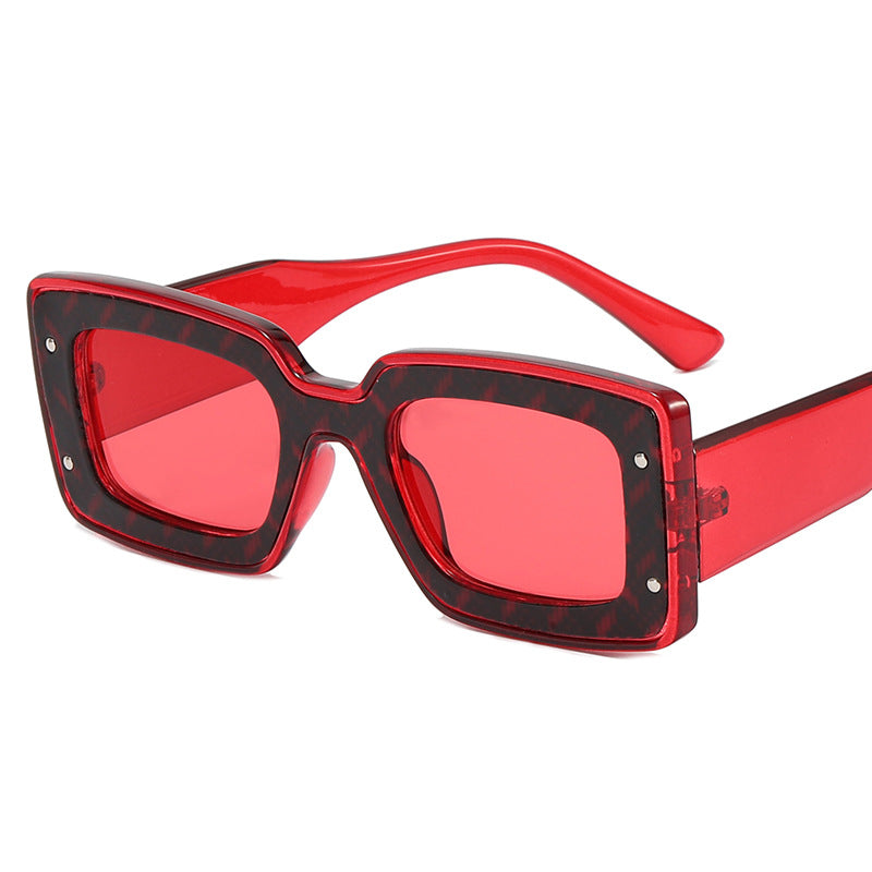 Damen Oversized Sonnenbrille im modernen Quadratrand Brehn