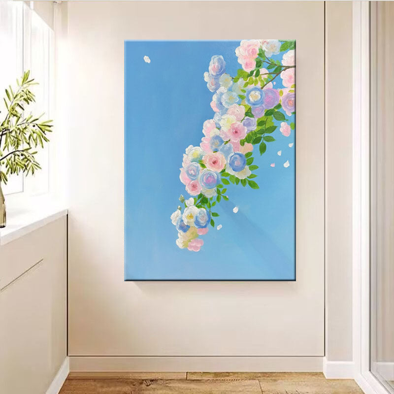Florale Leinwand Wandkunst
