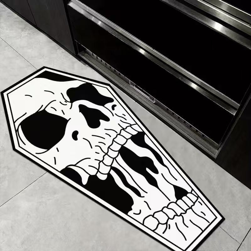 Totenkopf-förmiger dekorativer Bereich Baumwolle