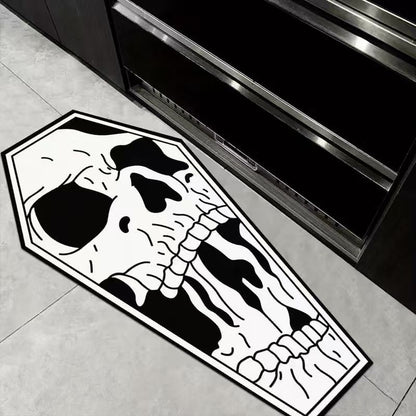 Totenkopf-förmiger dekorativer Bereich Baumwolle
