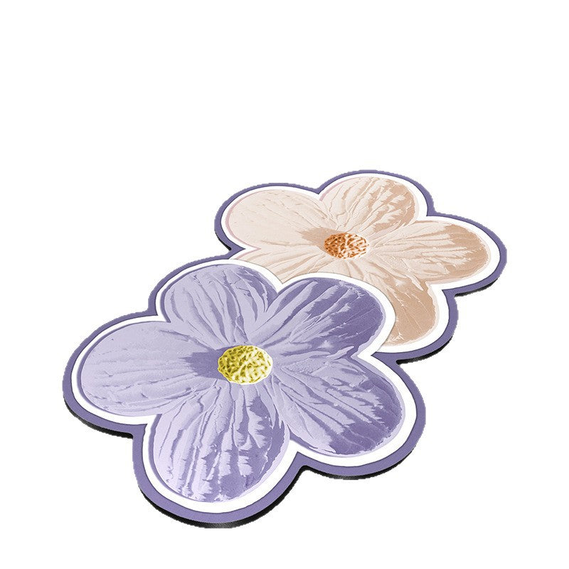 Floral Design Plush Badmatte Brehn