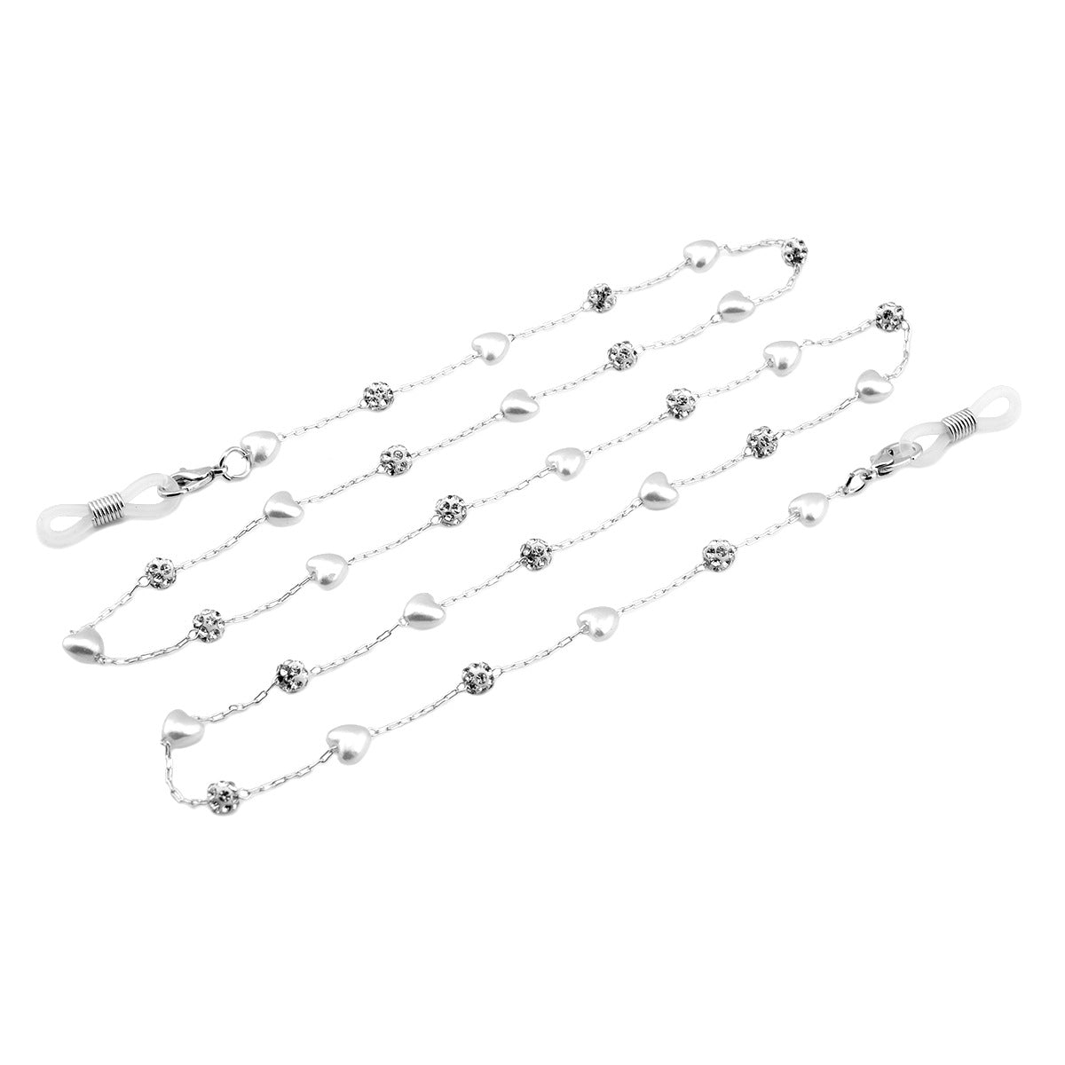 Elegante, mit Kristallen verzierte Brillen-Kette Brehn