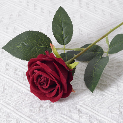 Elegante Seiden schwarze Rosenstiel