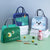 Spaßiger Pinguin-Themen Isolierte Lunchbox