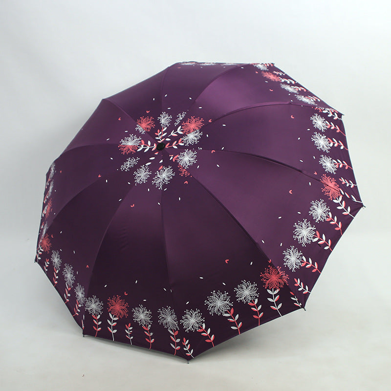 Damen Regenschirm mit floralem Design Brehn