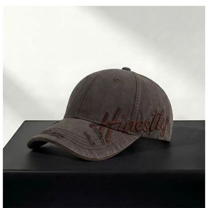 Damen Distressed Casual Graphic Baseball Cap Brehn